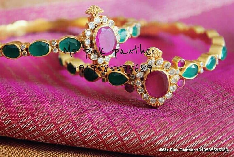 Ruby and Emerald Bangles